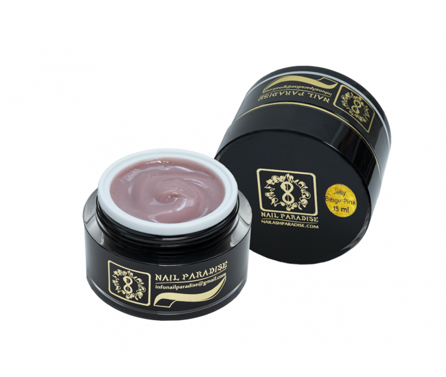 Jelly Beige-Pink Builder Gel 15ml. - Nail & Eyelash Paradise Jelly Beige-Pink Builder Gel 15ml. - Nail & Eyelash Paradise